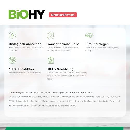 Spülmaschinentabs Öko Biohy All-in-One (100 Tabs)