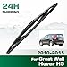 Rear Windshield Wipers Blades,Premium All-Season Wiper blades Replacement for Great Wall Hover H5 2010-2015,Natural Rubber Bayonet,Easy to Install 14″