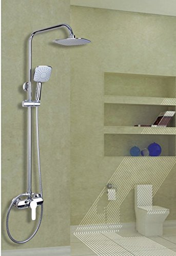 Ensemble de robinet mural avec pomme de douche 20,3 cm et finitions Gowe