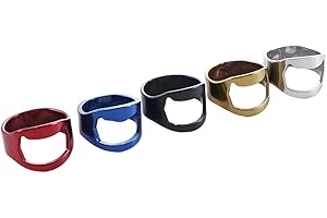 Práctico anillo destapador de cerveza en acero inoxidable (5 unidades)