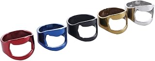 5 Pack Beer Opener Ring Stainless Steel Beer Bottle Opener Finger Ring Corkscrew Bar Tool for Women Men Home Party Use, 22mm