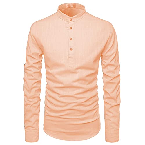 Image of Cotton 4 Button Kurta For Men