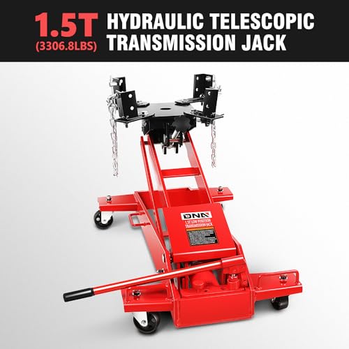 Image of DNA Motoring Hydraulic Transmission Jack, 1.5 Ton Heavy Duty Roll Under Service /Floor Jack, 9.1-36.6 in Height Range,TOOLS-00321