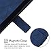 SptPofp for Googe Pixel 10 / Googe Pixel 10 Pro 5G Case Leather Wallet, Flip Folio Cover PU Leather Kickstand Card Slots Holder Magnetic Clasp Shockproof Protective Phone Case for Women Men,Blue