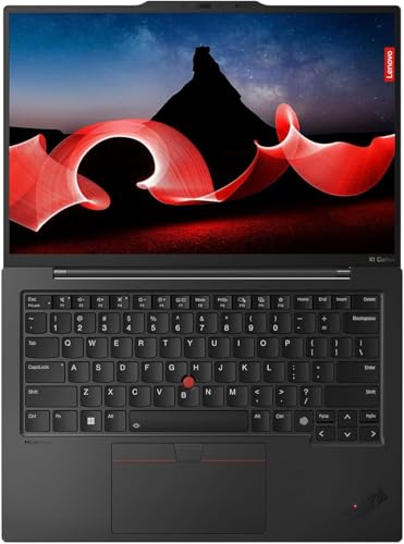 Image of Lenovo Gen 13 ThinkPad X1 Carbon Touchscreen Laptop with Intel Ultra 7 265U Processor, 14 inch WUXGA 100% sRGB, 32GB DDR5 RAM, 2TB NVMe Performance SSD, FHD+ IR+ RGB Camera, and Windows 11 Pro