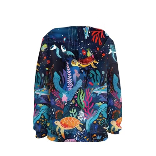 Boys Long Sleeve Hooded Sweatshirt Girls Pullover Hoodies with Pockets2