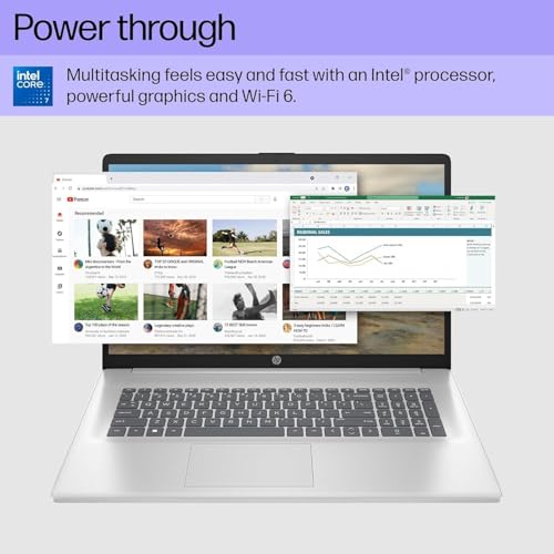 Image of HP 17 Laptop, 17.3 inch HD+ Touchscreen, Intel Core i7-150U, 32GB RAM, 1TB SSD