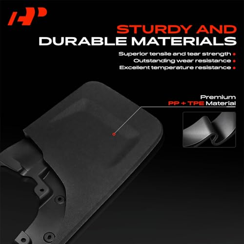 Image of A-Premium Mud Flaps Compatible with Toyota Tacoma 2005-2015, No Drilling Required Mud Guards with Hardware Accessories, Set of 4 Front and Rear