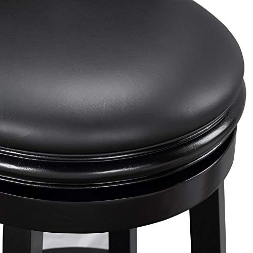 Boraam Augusta Bar Height Swivel Stool, 29-Inch, Black #TOP7