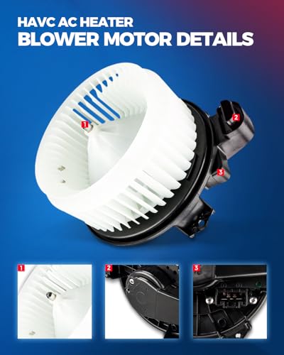 Image of KAX AC Blower Motor Compatible with Camry 2007-2017, Highlander 2008-2019, Tundra 2007-2021, 4Runner 2010-2023 - HVAC Heater Blower Motor Replaces# 75830