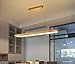 Produktbild LED Dimmbar Holz Pendelleuchten mit Fernbedienung, Farbtemperatur/Helligkeit/Höhenverstellbar Modern Esstisch Lampe Hängeleuchte Pendellampe für Wohnzimmer Schlafzimmer Esszimmer Holzlampe L70cm