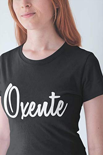 Camiseta Baby Look Engraçadas Oxente Bahiano Bahia Feminino Preto Tamanho:GG