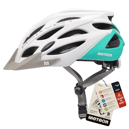 meteor Casco Bicicleta - Helmet Ciclismo para Jóvenes y Adulto Bicicleta Patineta Skate Patines Monopatines - Bici Accesorios - El diseño Ligero - Muchos Patrones - Marven