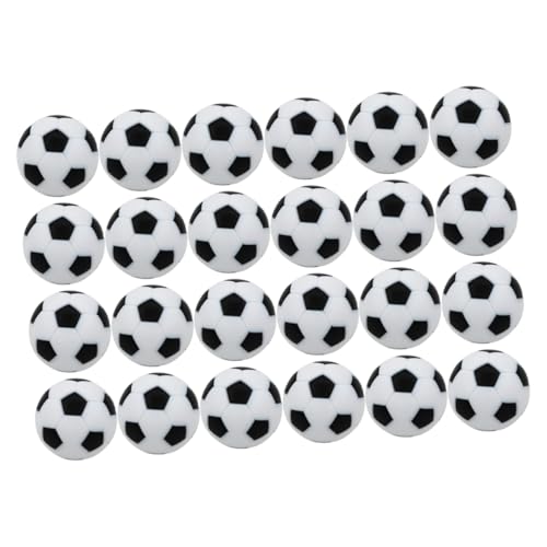 KONTONTY 24pcs Replacement Soccers Table Soccer Balls 32mm Resin Football Desk Accessories Sturdy and Game Room Accessory