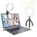 Produktbild 6" Videokonferenz Licht, Ringlicht Clip on Laptop Monitor mit 3 Dimmbaren Farben und 10 Helligkeitsstufen für Webcam Beleuchtung, Zoom Anrufbeleuchtung, Tiktok, YouTube,Make-up und Live Streaming