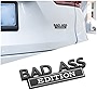 Car Bad Ass Edition Emblem, 3D Fender Badge Decal Car Sticker with 3M Adhesive, Auto Accessories for Tailgate Front Grille Hood Trunk, Car Replacement Compatible with Car Motorcycle SUV (Black/White)