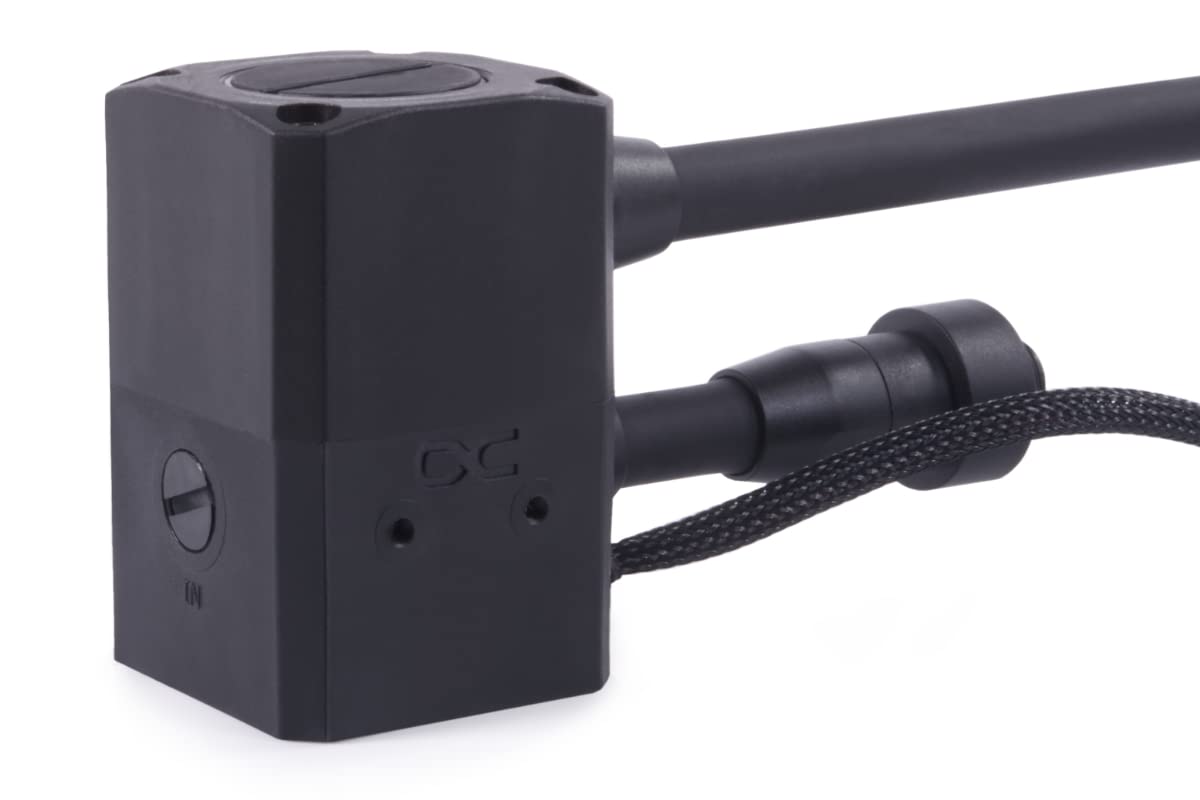 Alphacool Eisstation DC80 - AIO Power Unit Wasserkühlung Befüllhilfe mit 75 l/h Durchfluss und 14 dB Lautstärke für Desktop und Laptop