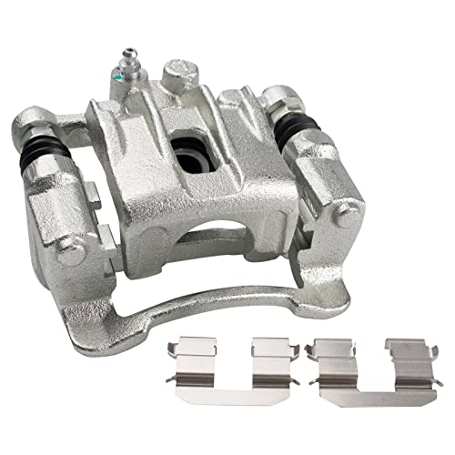 Image of TRQ Rear Left Brake Caliper w /Bracket Drivers Side
