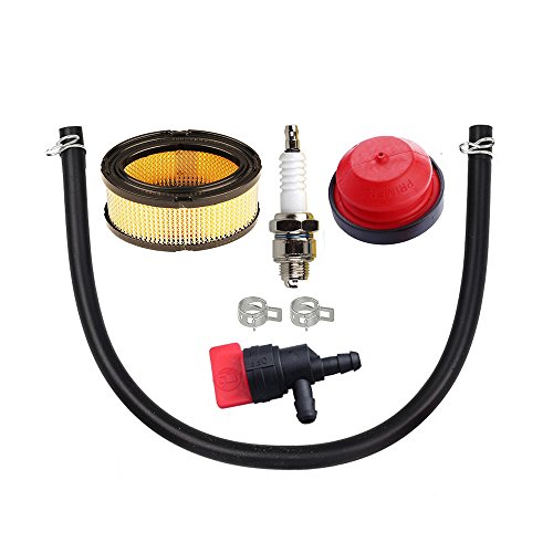 OxoxO 33268 33263 Air Filter With Fuel Line Primer Bulb Shut Off Valve Spark Plug for Tecumseh HM70 HM80 H80 VM80 HM100 Engines