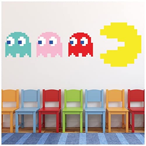 azutura Pac Man Gaming Gamer Kids Wall Sticker available in 8 Sizes Digital