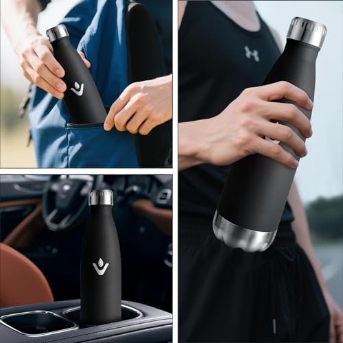 Isolierflasche 500ml, Vakuum Thermosflasche, Trinkflasche Kohlensäure Geeignet, Thermoskanne BPA-Frei… – Ansicht 5