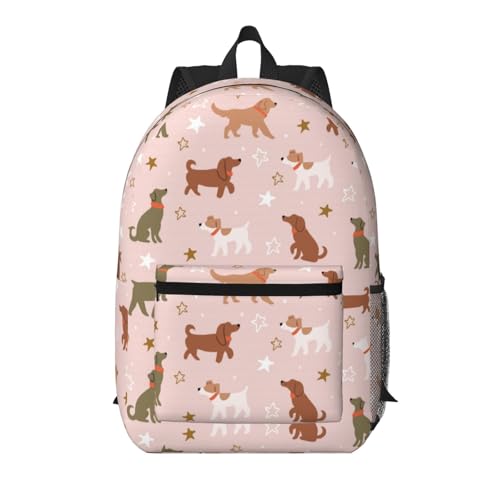 Dachshund Dog Pattern Laptop Backpacks for Men Women Business Hiking Travel Work