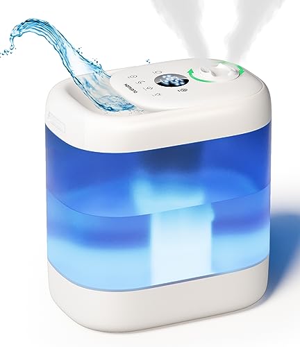 Homvana Humidifiers for Bedroom, 5L Top Fill Cool Mist Vaporizer for Plants Baby Kids for Home (Never Leaking Design), Quiet (23dB) Humidifier for Large Room, 40H Runtime, Auto, Essential Oil Diffuser Homvana Humidifiers for Bedroom, 5L Top Fill Cool Mist Vaporizer for Plants Baby Kids for Home (Never Leaking Design), Quiet (23dB) Humidifier for Large Room, 40H Runtime, Auto, Essential Oil Diffuser