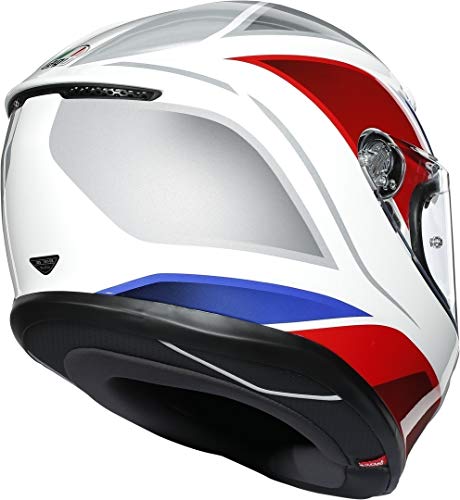 Casco k6 agv ece multi mplk hyphen white/red/blue