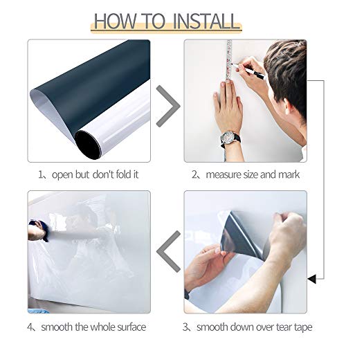 UCMD Magnetisch droog wissen whiteboard sticker voor muur,Zelfklevende backing whiteboard voor kinderen tekenen ezel of… - Image 8