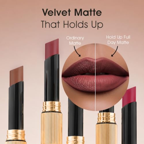 Image of Colors Queen Hold Up Full Day Non-Transfer Matte Lipstick | Long Lasting and Weightless Formula | Intense Color Pay Off | Waterproof Lipstick for Women (104 - Deep Maroon, 4g)