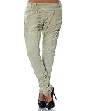 Super Angesagt Daleus Damen Boyfriend Jeans Hose Reißverschluss Knopfleiste Stretch DA 14145 Farbe Beige Größe XL / 42