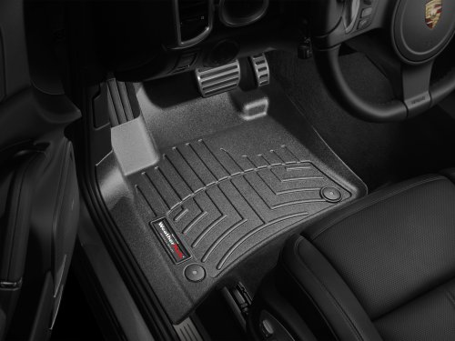 Weathertech Custom Fit Front Floorliner For Porsche Cayenne, Black #TOP1