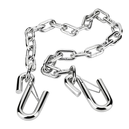 Cadena de seguridad para remolque y cables de acero de 7mm con ganchos de resorte