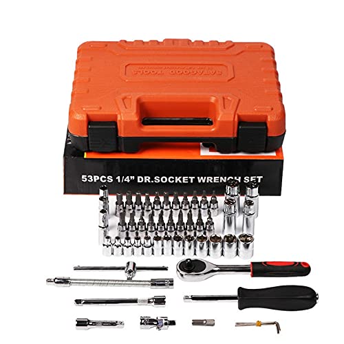 Kit de herramientas en caja plástica para hogar y auto miniatura 5