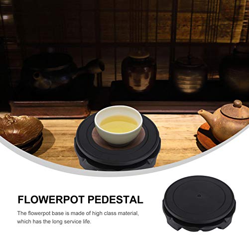 YARNOW - Base Rotonda in Legno, Base per Vaso da