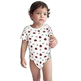 Juzkaqu Ladybug For Baby Onesies Baby Clothes 100% Organic Cotton For Infant Boys, Girls