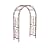 Plow & Hearth Arch Metal Outdoor Garden Arbor | Montebello | 84-in (H) x 53-in (W) x 23-in (D) | White | Iron Trellis Lattice for Climbing Plants | Wedding | Outdoor Patio Décor (Red)