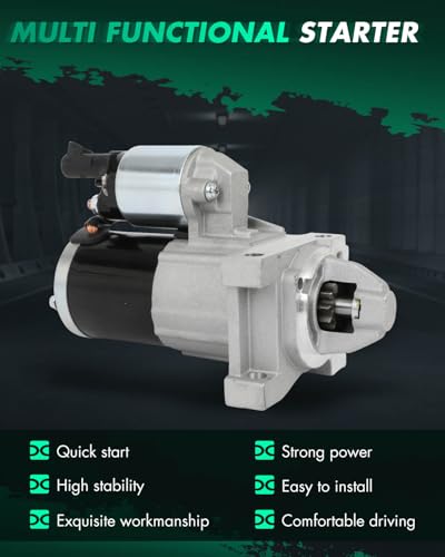 Image of SCITOO Starter Motor fit for Chevrolet for Camaro 10-15 V8 6.2L 6162cc 376cid VIN J Unit,for Chevrolet for Camaro 12-15 V8 6.2L 6162cc 376cid VIN P Unit Replacement Starter 19129