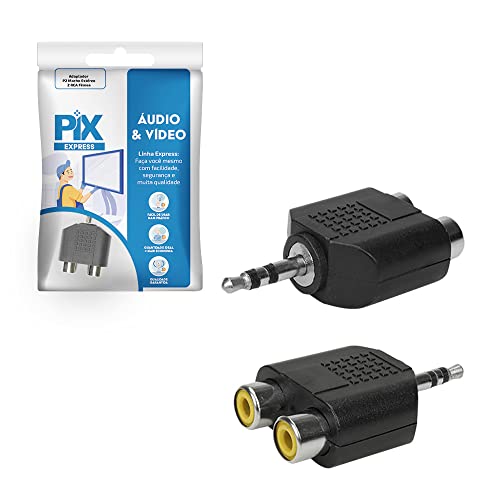 PIX Adaptador P2 Macho Estereo / 2x RCA Femea