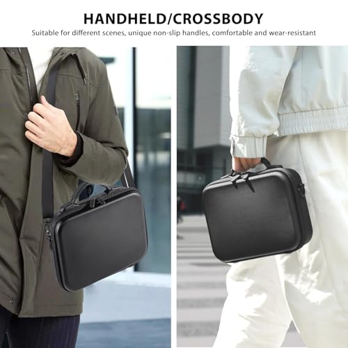 Image of M.G.R.J Travel Portable Bag Compatible for DJI Osmo Action 6 / Action 5 Pro / 4 /3 Camera & Adventure Combo Accessories Carrying Case (Hard|EVA|Black)