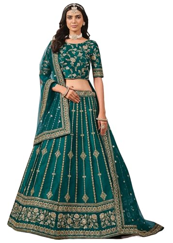 Lehenga indien en soie de fête pour briller en soirée de gala