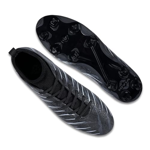 Image of Nivia Carbonite 7.0 pro Football Studs for Men, PVC Synthetic Leather Upper, High Shear Strength TPU Sole, Knitted Collar Rib