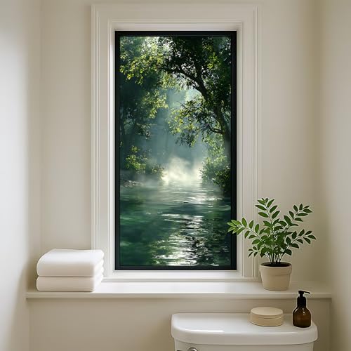 Vinilo decorativo para ventana, estilo vitrales, 17.51x39.37 pulgadas miniatura 2
