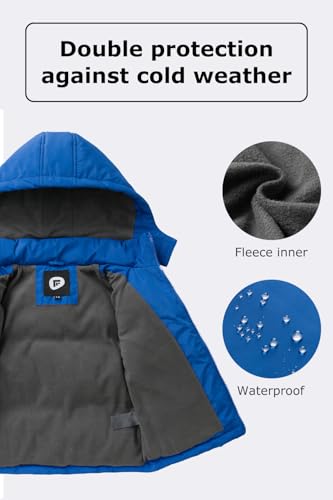 Boys Winter Coat Kids' Thick Puffer Jackets with Removable Hood Warm Quilted Coats Big Boys3