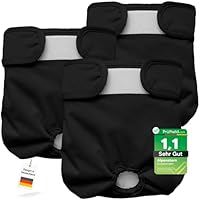Alpenstern® Wiederverwendbare Hundewindeln für Hündinnen (3 Stück) Waschbare Läufigkeitshose für Hündinnen bei Inkontinenz & Läufigkeit - Hundehöschen Hunde Windel - Hygienisch & Saugstarker Stoff