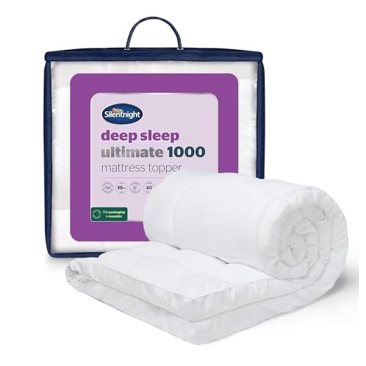 Silentnight Ultimate Deep Sleep Small Double Mattress Topper - Extra Thick Deep Luxury Mattress Enhancer Pad Protector Bed Topper Providing Ultimate Comfort - Small Double - 190 x 120cm