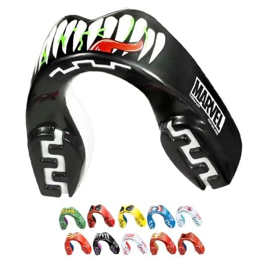 Marvel Venom Protector bucal adultos y niños para todos los deportes de contacto, incluidos rugby, MMA, artes marciales de kickboxing, judo, hockey y boxeo