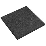 Sturzschutzfliesen 18 Stuck Schwarz 50 x 50 cm Gummi