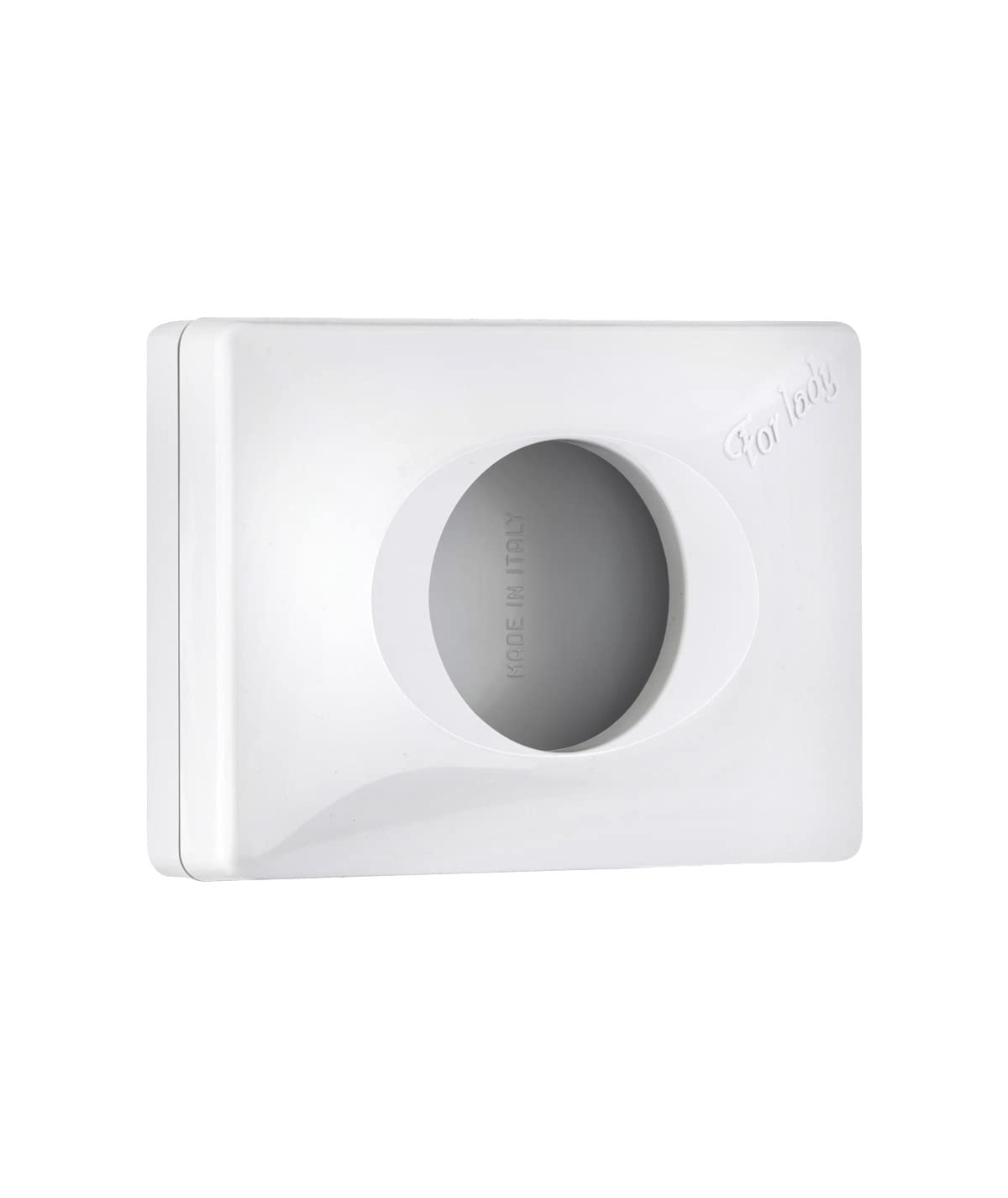 Hygienebeutelspender Kunststoff weiß | für Wandmontage, incl. Befestigungsschrauben | für Hygienebeutel aus PE-Folie | B 13,5 x H 9,5 x T 3,2 cm