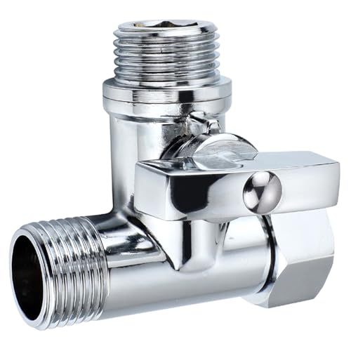 jojobasec Valvole di arresto a T Sotto Lavello Splitter Tee Connettore Adattatore 20mm Compressione Rubinetto T Adattatore Connettore Acciaio Inossidabile Grigio